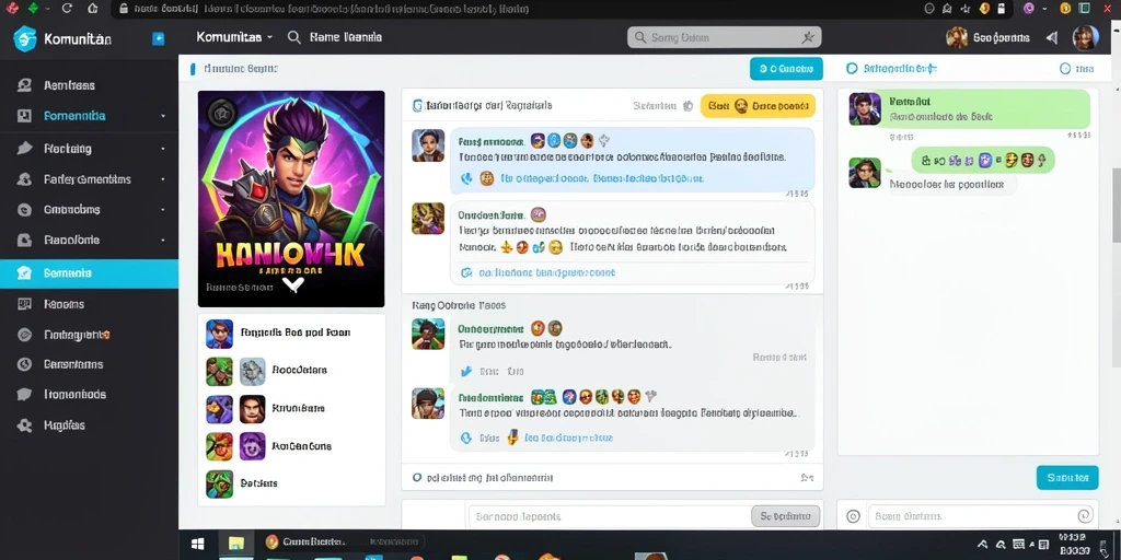 Screenshot dari pertempuran epik melawan monster.