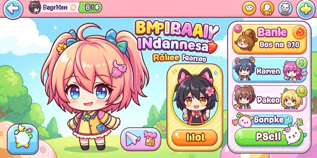 Menu upgrade karakter yang mudah dipahami dan digunakan.
